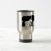 Mug De Voyage Sauvez le rhinocéros (le ver blanc.) (Centre)