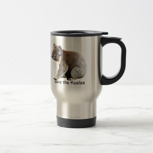 Mug De Voyage Sauvez les Koalas (Droit)