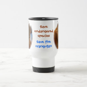 Mug De Voyage Sauvez les orangs-outans d'économies de ~ de faun