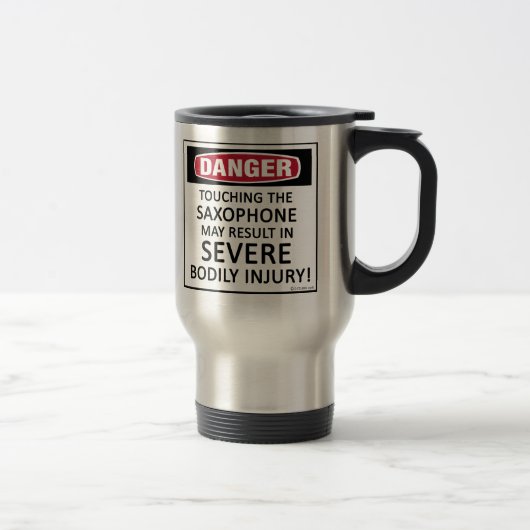 Mug De Voyage Saxophone de danger (Droit)