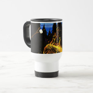 Mug De Voyage Scène de campagne sauvage au coucher du soleil pou