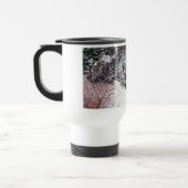 Mug De Voyage Scène de neige d'hiver avec le chien noir et (Gauche)