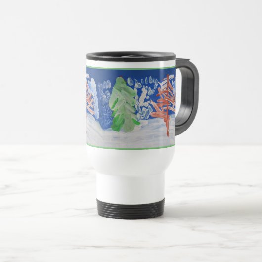 Mug De Voyage Scène hivernale (Devant droit)