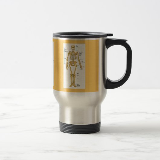 Mug De Voyage Schéma de squelette (Droit)