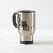 Mug De Voyage Schnauzer de bande dessinée (Devant gauche)