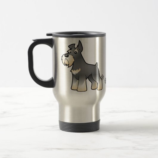 Mug De Voyage Schnauzer de bande dessinée (Gauche)