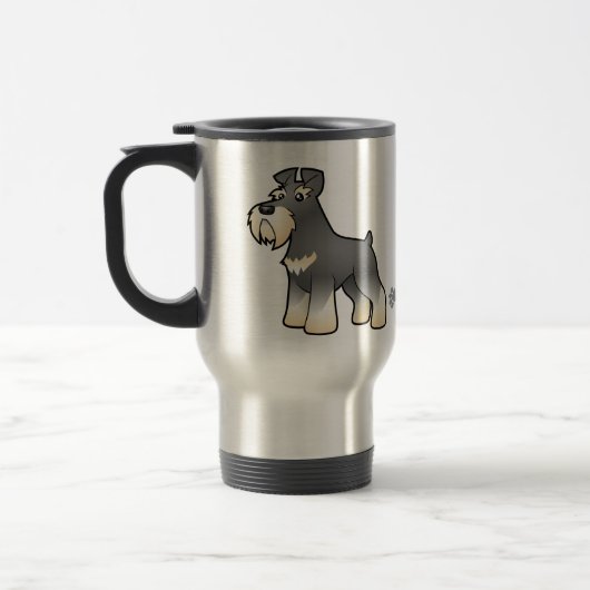 Mug De Voyage Schnauzer géant/standard/miniature de bande (Gauche)