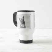 Mug De Voyage Schnauzer (Giant) Peinture - Chien Art (Devant gauche)