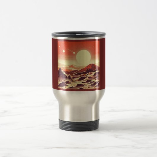 Mug De Voyage Sciage de paysage SF Mars 2 (Centre)