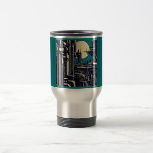 Mug De Voyage Sciage urbain futuriste SF 2