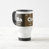 Mug De Voyage Science Enseignant Chimie Éléments chimiques Bacon (Devant gauche)