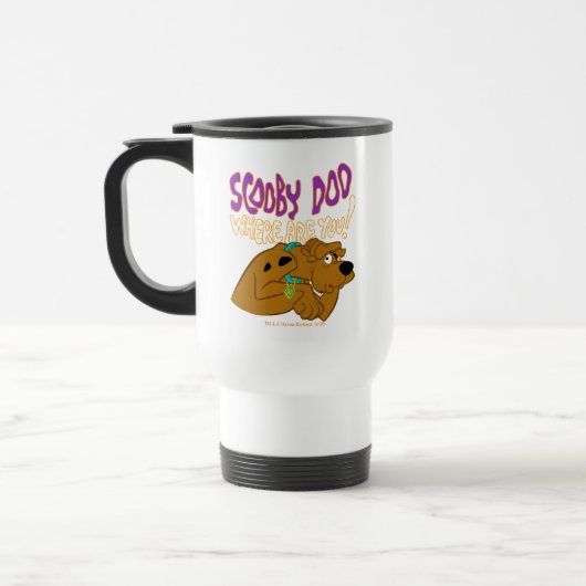 Mug De Voyage Scooby-Doo effrayé (Gauche)