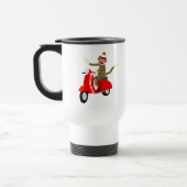 Mug De Voyage Scooter de singe de chaussette (Gauche)