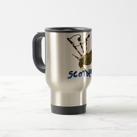 Mug De Voyage Scotland Bagpipes (Devant gauche)
