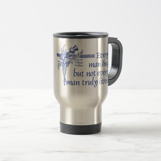 Mug De Voyage Scotland Cote, Sir William Wallace, Thistle (Devant droit)