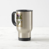 Mug De Voyage Scotland Scottish Thistle Gold Celtic Knows Nom (Devant gauche)