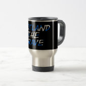 Mug De Voyage Scotland The Brave on Scottish Flag mugccn (Devant droit)