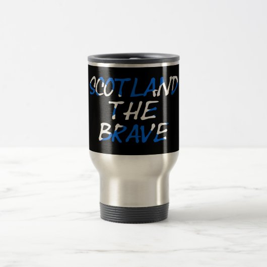 Mug De Voyage Scotland The Brave on Scottish Flag mugccn (Centre)
