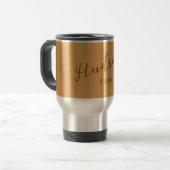 Mug De Voyage Script de nom personnalisé moderne (Devant gauche)