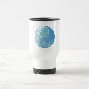 Mug De Voyage Scrolling Yin & Yang (Earth blues)