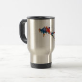 Mug De Voyage scuba diver in watercolor (Devant gauche)