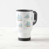 Mug De Voyage Seatime été Cute yachts avec voile (Devant droit)
