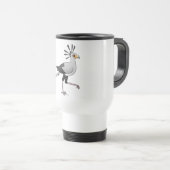 Mug De Voyage Secrétaire oiseau (Devant droit)