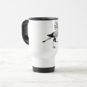 Mug De Voyage Secrétaire oiseau (Devant gauche)