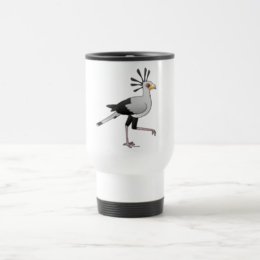 Mug De Voyage Secrétaire oiseau (Centre)