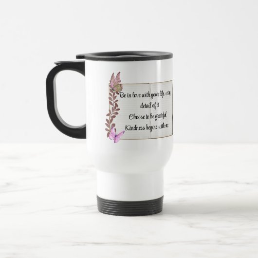 Mug De Voyage Selflove inspirational phrase (Gauche)