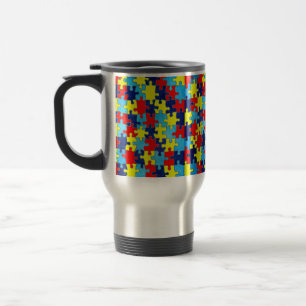 Mug De Voyage Sensibilisation sur l'autisme-Puzzle par Shirley T