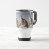 Mug De Voyage Serene Feline – Abyssinian Cat (Devant droit)