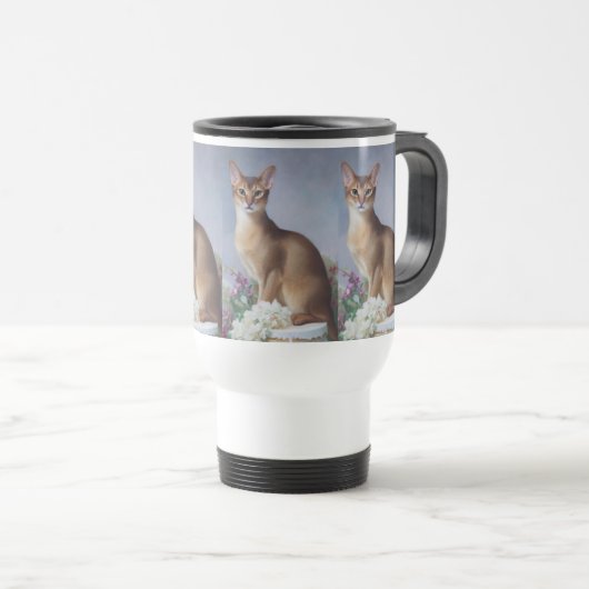 Mug De Voyage Serene Feline – Abyssinian Cat (Devant droit)