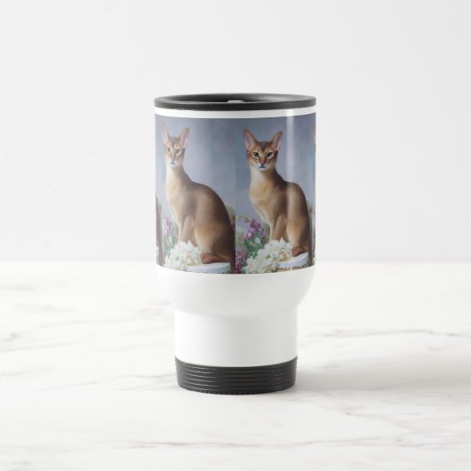 Mug De Voyage Serene Feline – Abyssinian Cat (Centre)