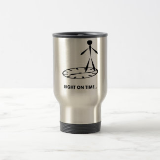 Mug De Voyage Série d'idiomes de temps - droite à l'heure