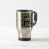Mug De Voyage Serpent Wild Me noir et vert impression (Devant droit)