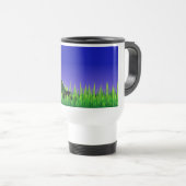 Mug De Voyage services de pelouse de scène verte (Devant droit)