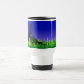 Mug De Voyage services de pelouse de scène verte (Centre)