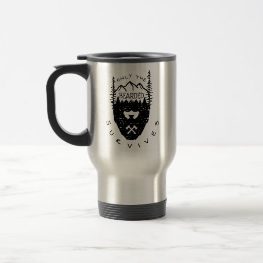 Mug De Voyage Seul le barbu survit (Gauche)