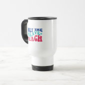 Mug De Voyage Seul le Brave Teach Wordart (Devant gauche)