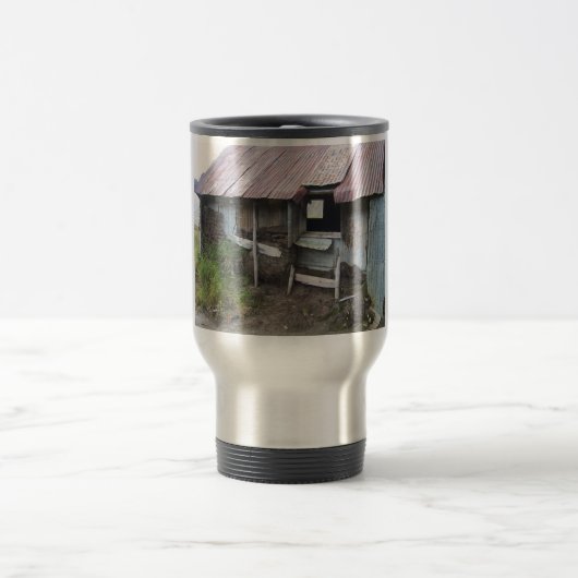 Mug De Voyage Shack dans Alsaka avec l'isolation de gazon (Centre)