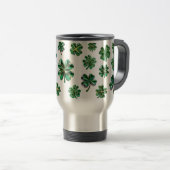 Mug De Voyage Shamrock 3D Clover Feuilles chanceux (Devant droit)