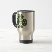 Mug De Voyage Shamrock celte - Jour de la Saint Patrick (Devant gauche)