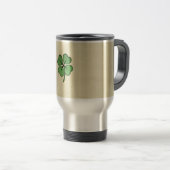 Mug De Voyage Shamrock irlandais chic (Devant droit)