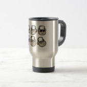 Mug De Voyage Sheep Faces Expressions Emotions Happy Sad Surpris (Devant droit)