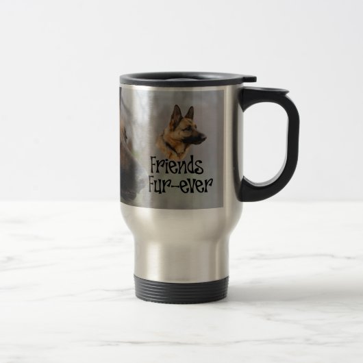 Mug De Voyage Sheperd « de Friends Fur-ever thermobecher " (Droit)