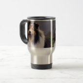 Mug De Voyage Shetland Sheepdog Sheltie Cadeaux (Devant gauche)