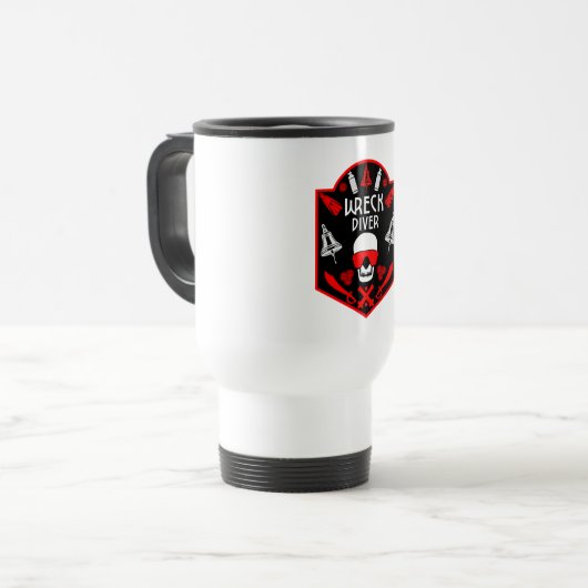 Mug De Voyage Shipwreck Scuba Divers muqueuse (Devant gauche)