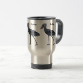 Mug De Voyage Shoebill bird cartoon illustration  (Devant droit)