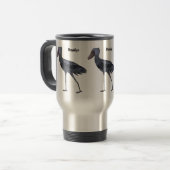 Mug De Voyage Shoebill bird cartoon illustration  (Devant gauche)